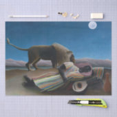 Henri Rousseau - De slapende zigeuner Tissuepapier (Craft)