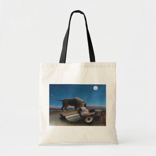 Henri Rousseau - De slapende zigeuner Tote Bag (Voorkant)