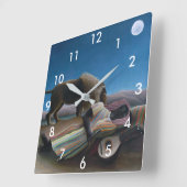 Henri Rousseau - De slapende zigeuner Vierkante Klok (Hoek)