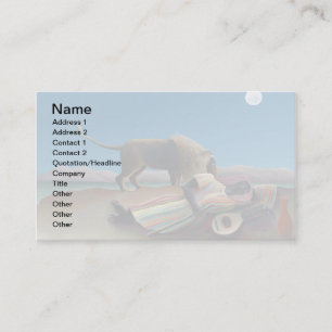 Henri Rousseau - De slapende zigeuner Visitekaartje