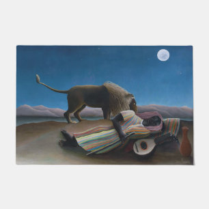 Henri Rousseau - De Slapende Zigeunerin Deurmat