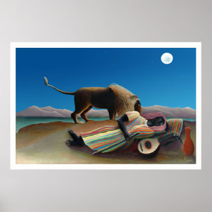 Henri Rousseau - De Slapende Zigeunerin Poster
