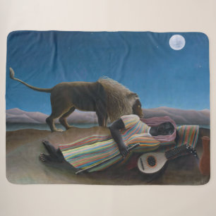 Henri Rousseau - De Slapende Zigeunerin Sherpa Deken