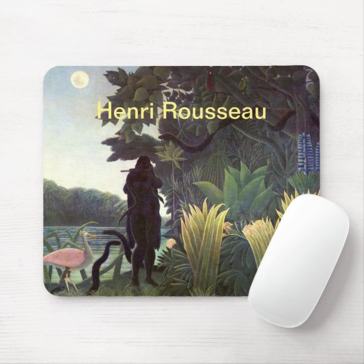 Henri Rousseau de Snake Charmer Artist Name Muismat (Met muis)
