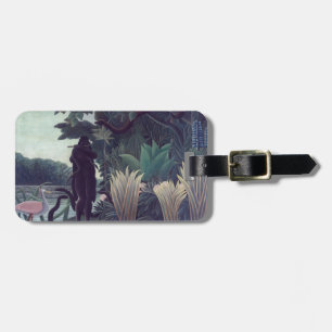 Henri Rousseau - De Snake Charmer Bagagelabel