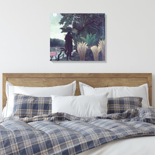 Henri Rousseau - De Snake Charmer Canvas Afdruk (Insitu (Slaapkamer))