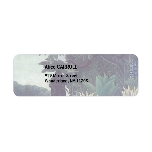 Henri Rousseau - De Snake Charmer Etiket (Voorkant)