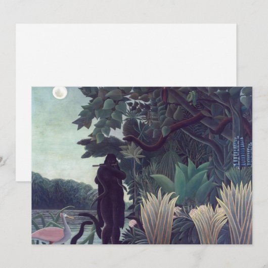 Henri Rousseau - De Snake Charmer Kaart (Voorkant / Achterkant)
