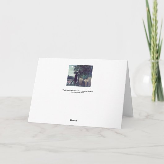 Henri Rousseau - De Snake Charmer Kaart (Achterkant)