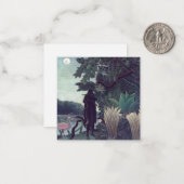 Henri Rousseau - De Snake Charmer Notitiekaartje (Voorkant / Achterkant in situ)