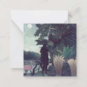 Henri Rousseau - De Snake Charmer Notitiekaartje