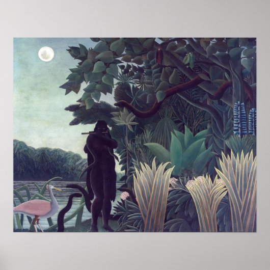 Henri Rousseau - De Snake Charmer Poster (Voorkant)