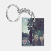 Henri Rousseau - De Snake Charmer Sleutelhanger (Voorkant Links)