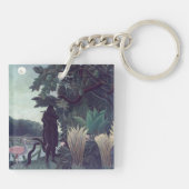 Henri Rousseau - De Snake Charmer Sleutelhanger (Achterkant)