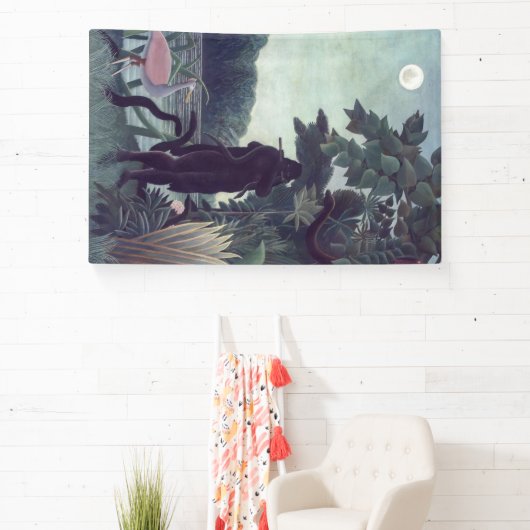 Henri Rousseau - De Snake Charmer Spandoek (Insitu)