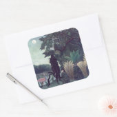 Henri Rousseau - De Snake Charmer Vierkante Sticker (Envelop)