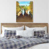 Henri Rousseau - De spelers van het Football Canvas Afdruk (Insitu (Slaapkamer))