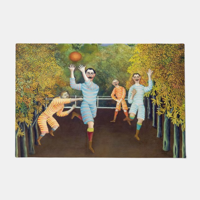 Henri Rousseau - De spelers van het Football Deurmat (Voorkant)
