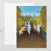 Henri Rousseau - De spelers van het Football Kaart (Voorkant / Achterkant)