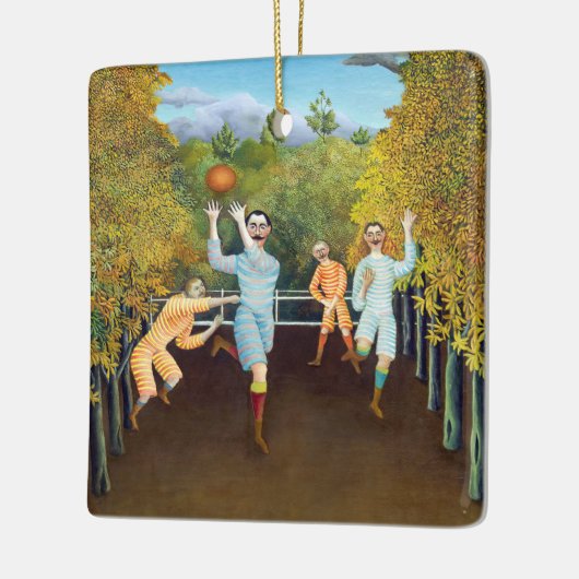 Henri Rousseau - De spelers van het Football Keramisch Ornament (Links)