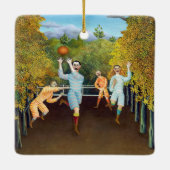Henri Rousseau - De spelers van het Football Keramisch Ornament (Achterkant)