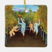 Henri Rousseau - De spelers van het Football Keramisch Ornament (Voorkant)