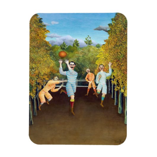 Henri Rousseau - De spelers van het Football Magneet (Verticaal)