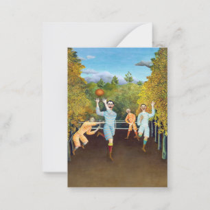 Henri Rousseau - De spelers van het Football Notitiekaartje