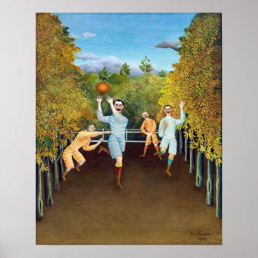 Henri Rousseau - De spelers van het Football Poster (Voorkant)