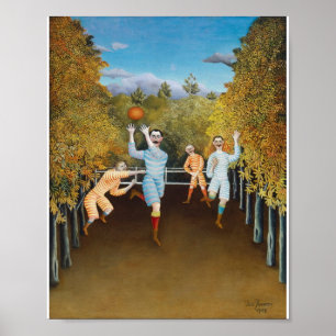 Henri Rousseau - De spelers van het Football Poster