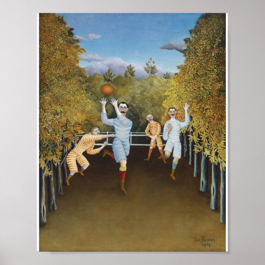 Henri Rousseau - De spelers van het Football Poster (Voorkant)