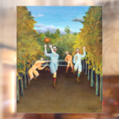 Henri Rousseau - De spelers van het Football Raamsticker (Vel 2)