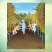 Henri Rousseau - De spelers van het Football Raamsticker (Vel 3)