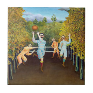 Henri Rousseau - De spelers van het Football Tegeltje