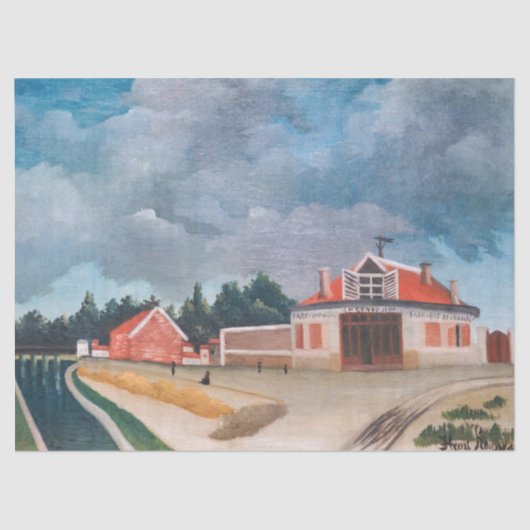 Henri Rousseau - de stoelenfabriek Tissuepapier (Voorkant)