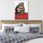 Henri Rousseau - De Tiger Cat ( Le Chat Tigre ) Canvas Afdruk (Insitu (Slaapkamer))