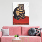 Henri Rousseau - De Tiger Cat ( Le Chat Tigre ) Canvas Afdruk (Insitu (Woonkamer))