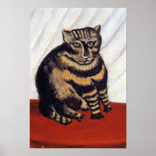 Henri Rousseau - De Tiger Cat ( Le Chat Tigre ) Poster (Voorkant)