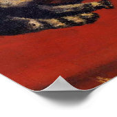 Henri Rousseau - De Tiger Cat ( Le Chat Tigre ) Poster (Hoek)