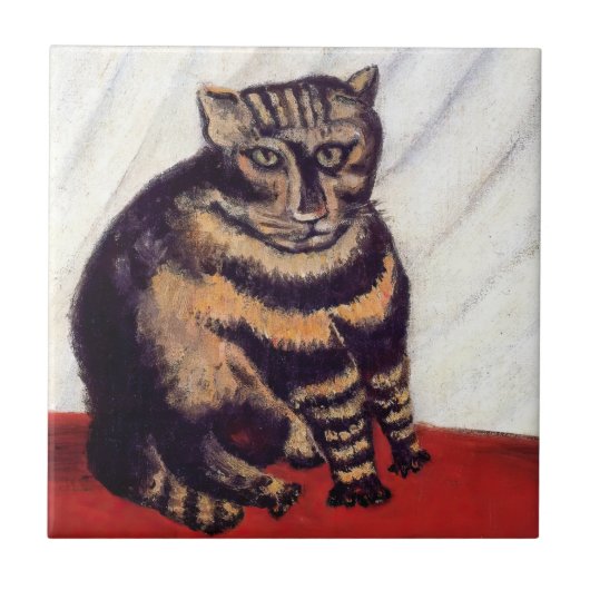 Henri Rousseau - De Tijgerkat Tegeltje (Voorkant)