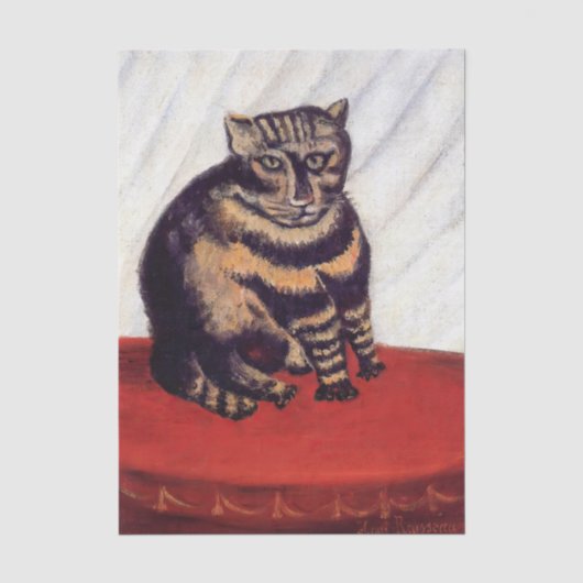 Henri Rousseau - De Tijgerkat Tissuepapier (Voorkant)