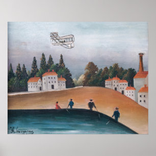 Henri Rousseau - De Vissers en het Tweedekker-vlie Poster