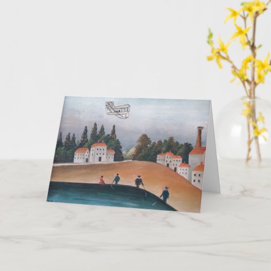 Henri Rousseau - De vissers en het vliegtuig Kaart (Gele Bloem)