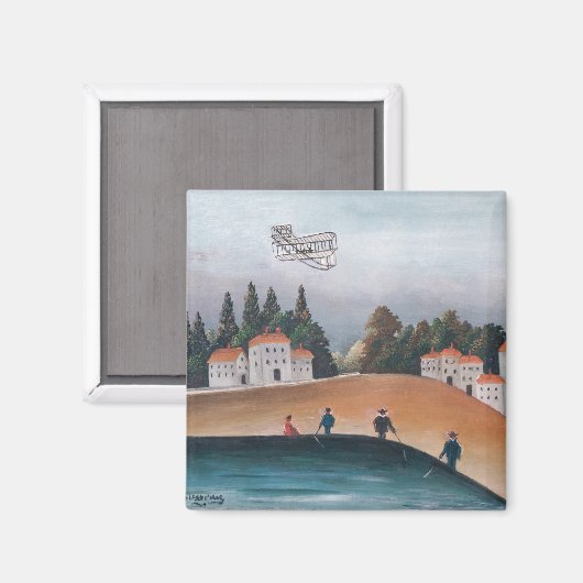 Henri Rousseau - De vissers en het vliegtuig Magneet (Voorkant / Achterkant)