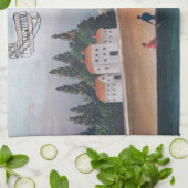 Henri Rousseau - De vissers en het vliegtuig Theedoek (Gevouwen)