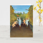 Henri Rousseau - De Voetballers Kaart (Gele Bloem)