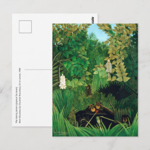 Henri Rousseau - De vrolijke grappenmakers Briefkaart