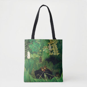 Henri Rousseau - De vrolijke grappenmakers Tote Bag