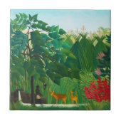 Henri Rousseau de Waterfall Tile Tegeltje (Voorkant)