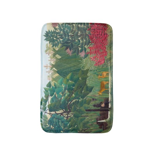 Henri Rousseau - De waterval Badmat (Voorkant Verticaal)